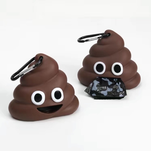 NEW Poop Emoji Waste Bag Dispenser - Picture 5 of 6